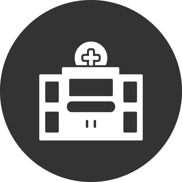 Icono Del Hospital Vector Ilustración — Vector de stock