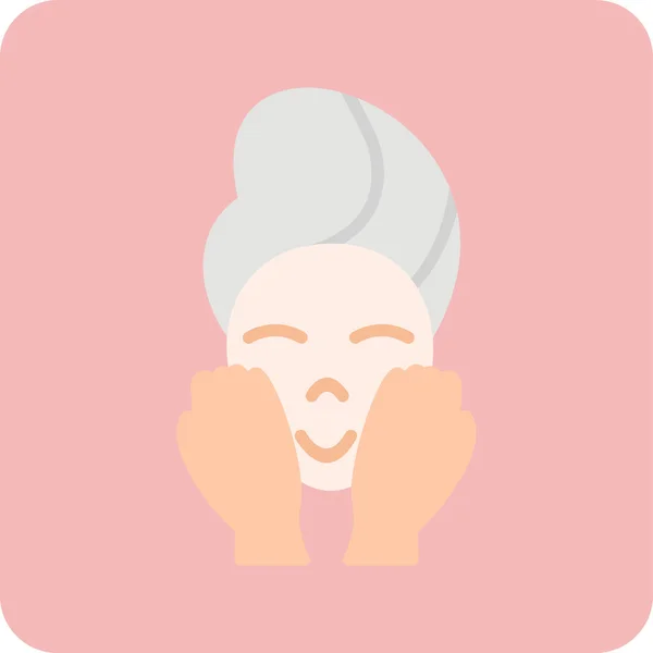 Woman Face Icon Vector Illustration Graphic Design Wash Face — Stock Vector