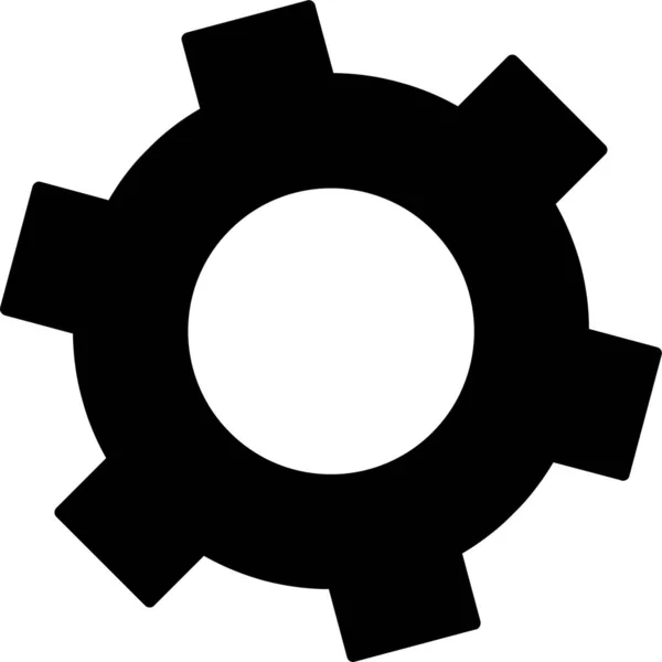 Cogwheel Setting Web Icon Vector Illustration — Stock vektor