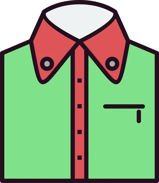 Camisa Icono Vector Ilustración — Archivo Imágenes Vectoriales