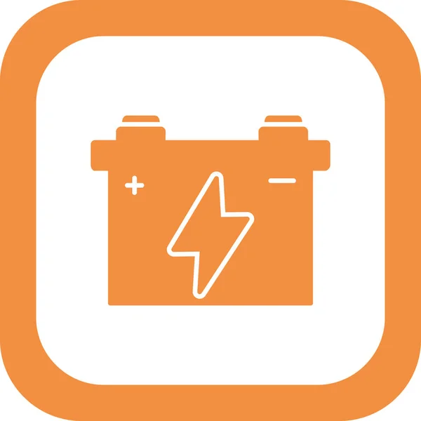 Autobatterie Web Symbol Einfache Illustration — Stockvektor