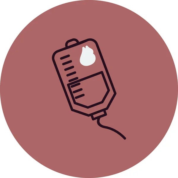 Blood Bag Icon Vector Illustration — Vetor de Stock
