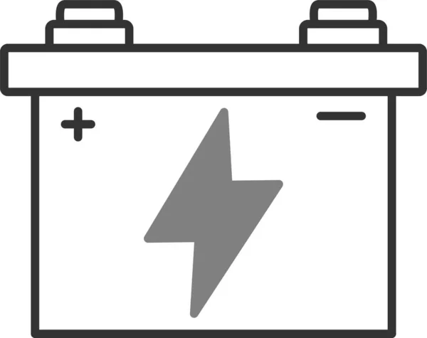 Bateria Samochodowa Ikona Web Prosta Ilustracja — Wektor stockowy