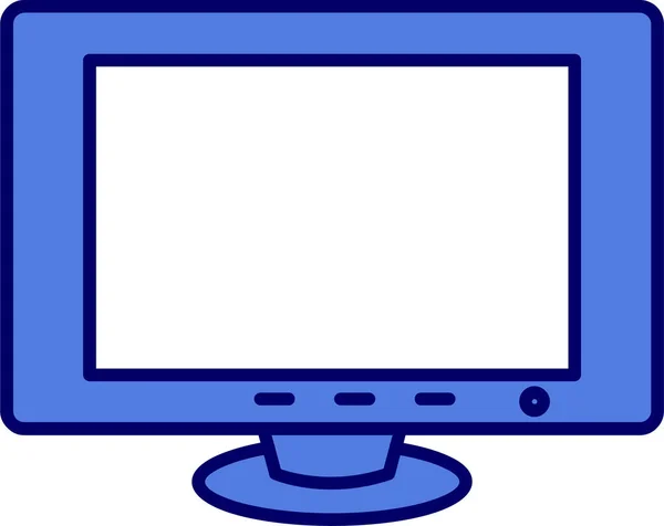 Vectorillustratie Van Het Pictogram Van Monitor Van Computer — Stockvector