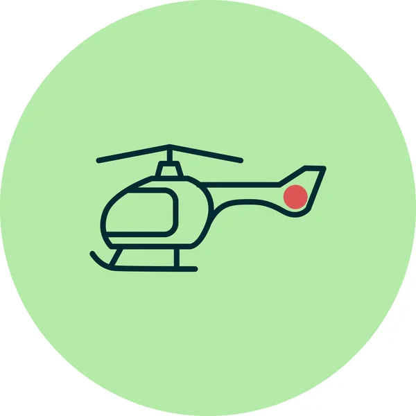 Helicopter Icon Transportation Symbol Vector Illustration Isolated — Stock Vector