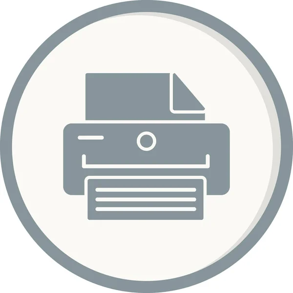 Printer Web Icon Simple — Stock Vector