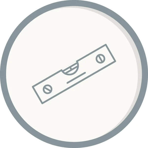 Spirit Level Web Icon Simple Illustration — Stockvektor
