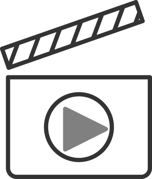 Filme Vídeo Design Simples — Vetor de Stock