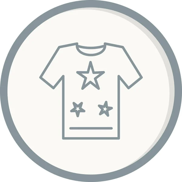 Icono Camiseta Ilustración Vectorial — Archivo Imágenes Vectoriales