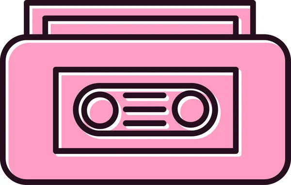 Video Tape Web Icon Simple Illustration — Stock vektor