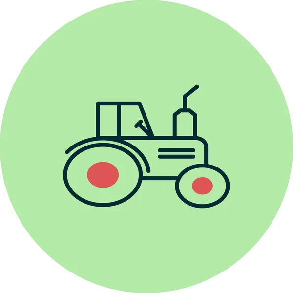 Icono Del Tractor Ilustración Del Vector — Vector de stock