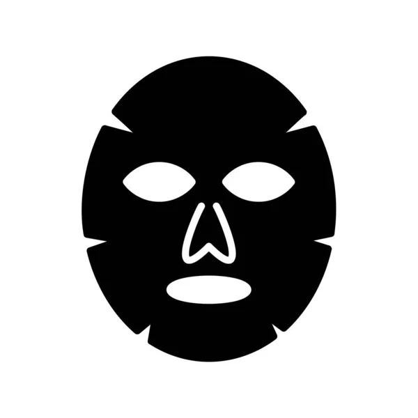 Εικονίδιο Web Μάσκα Προσώπου Απλή Απεικόνιση — Διανυσματικό Αρχείο