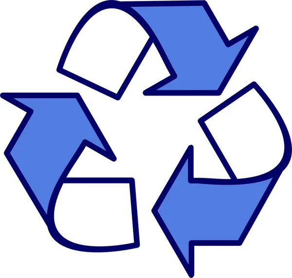 Vektorillustration Des Recyclings Moderner Symbole — Stockvektor