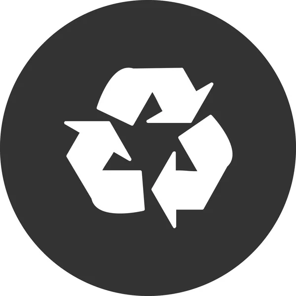 Ilustração Vetorial Reciclagem Ícone Moderno — Vetor de Stock