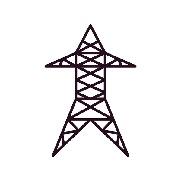 Electric Pylon Web Icon Simple Illustration — Stock Vector