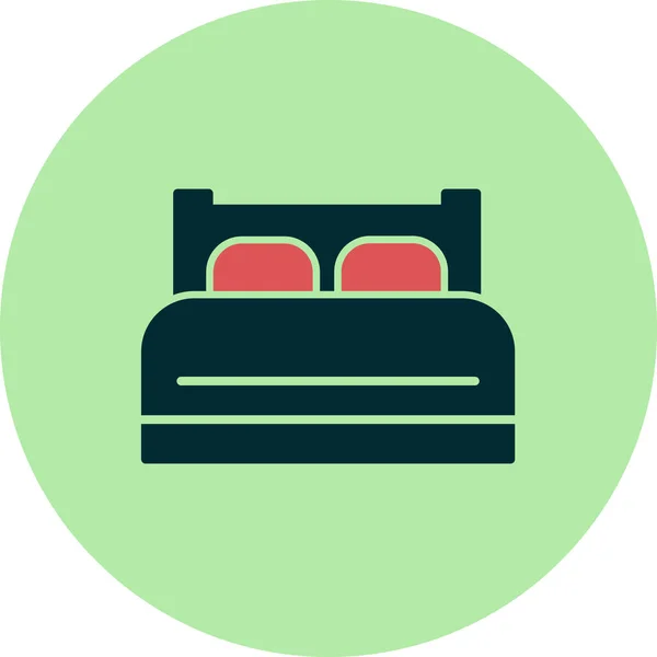 Vektor Illustration Des Bett Symbols — Stockvektor