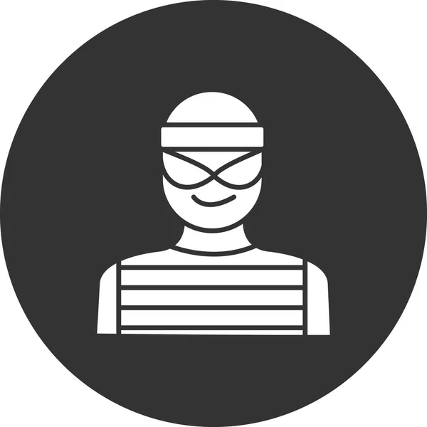 Vector Illustration Criminal — Vector de stock