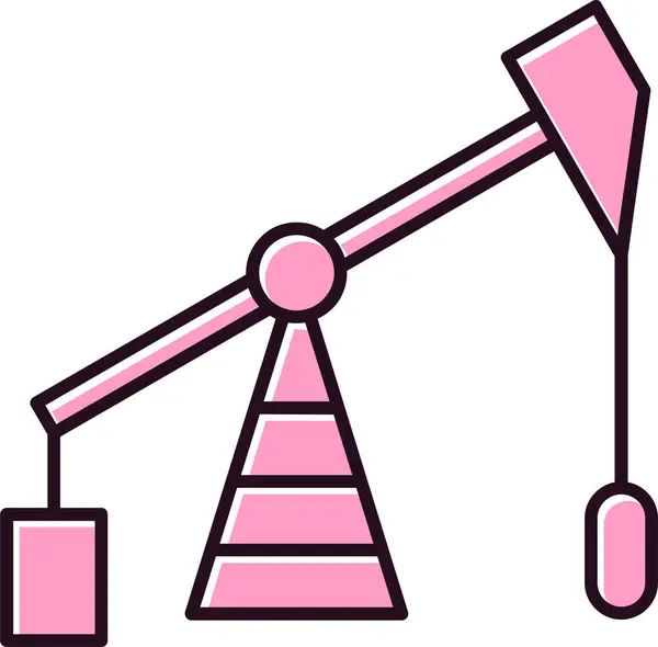 Industry Vector Icon Oil Pump Simple Illustration — Image vectorielle