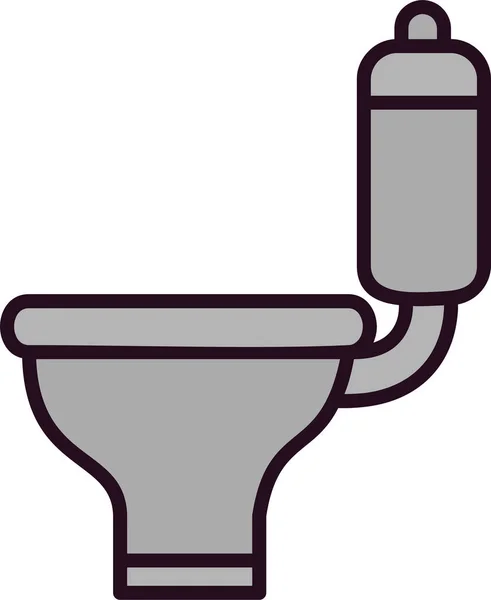 Туалет Веб Іконка Проста Ілюстрація — стоковий вектор