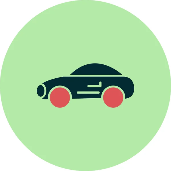 Een Auto Web Icoon Eenvoudige Illustratie — Stockvector