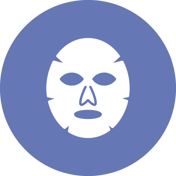 Facial Mask Web Icon Simple Illustration — Vector de stock