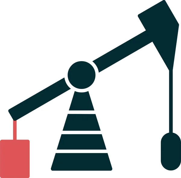 Industry Vector Icon Oil Pump Simple Illustration — 图库矢量图片