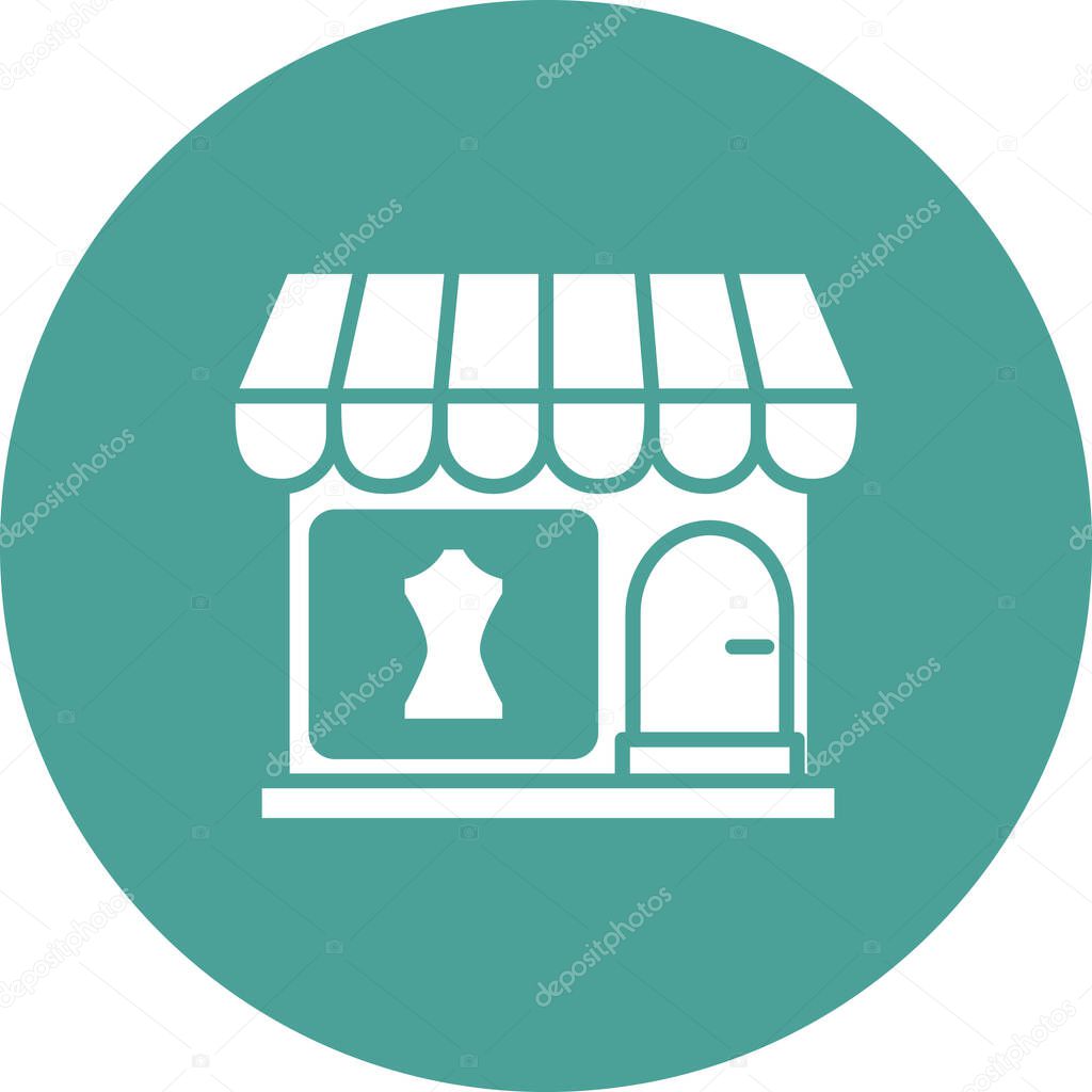 Boutique icon, vector illustration