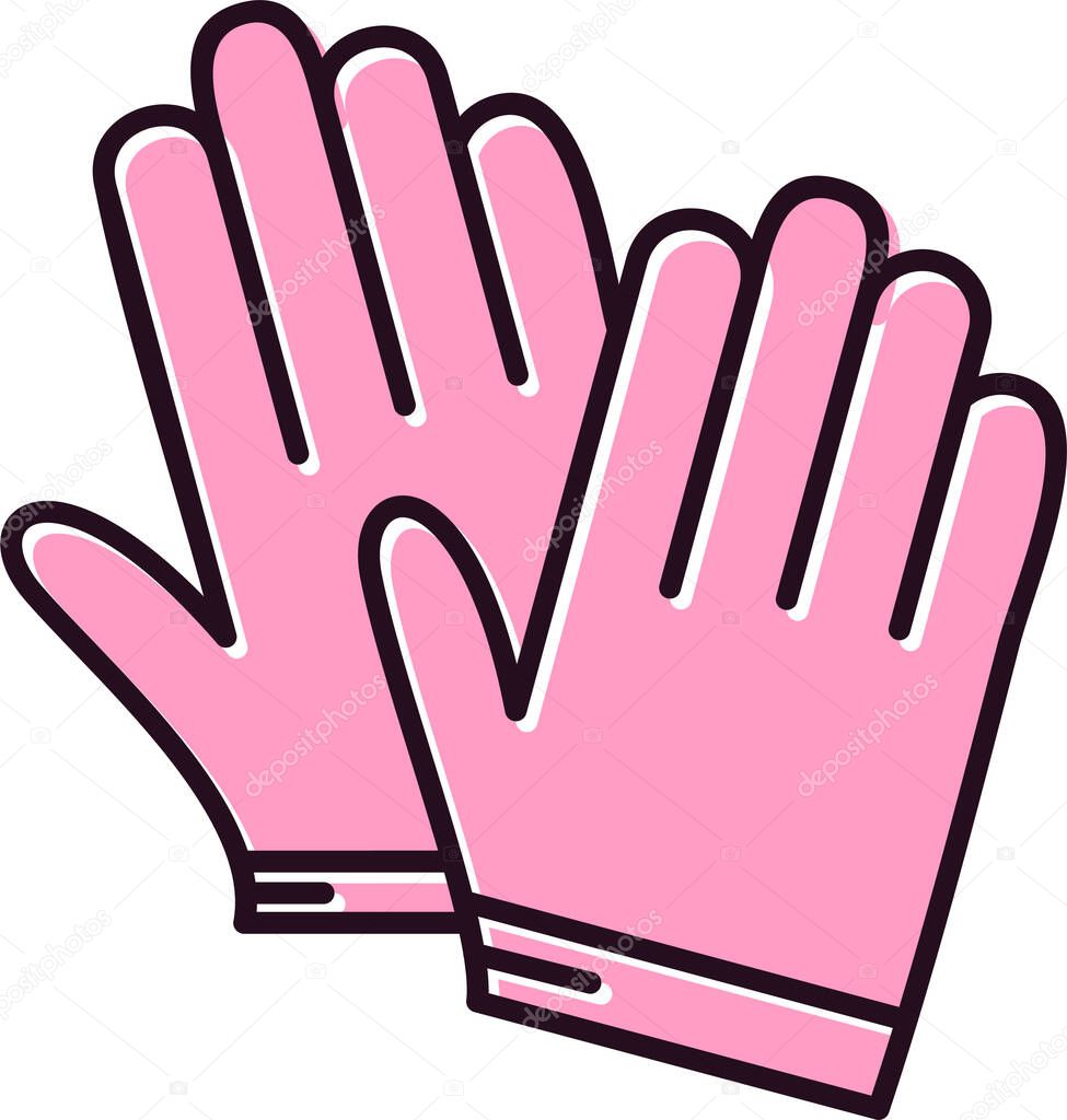 Gloves  icon vector illustration