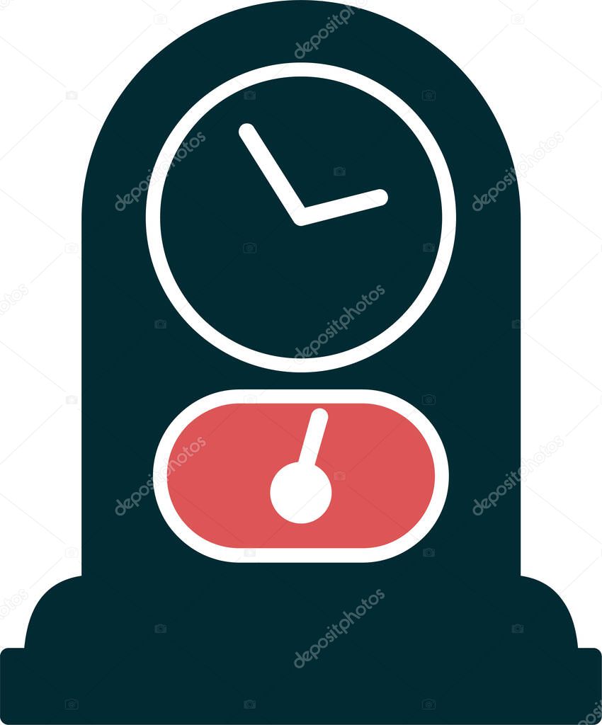 Clock  icon vector illustration
