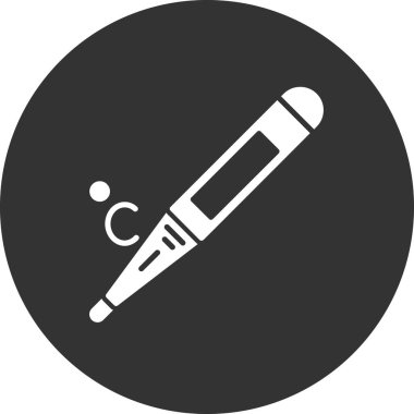 termometre simgesi vektör illüstrasyonu