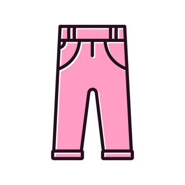 pantolon simgesi vektör illüstrasyonu 