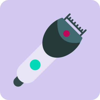 Sakal kesme. Web simgesi basit illüstrasyon