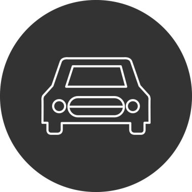 - Araba. Web simgesi basit illüstrasyon 