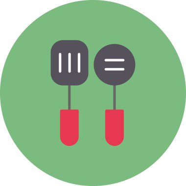 Mutfak aletleri. Basit resimleme 