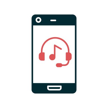 Akıllı telefon. Web simgesi basit illüstrasyon