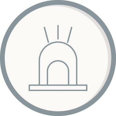 Vektör illüstrasyonu, siren simgesi