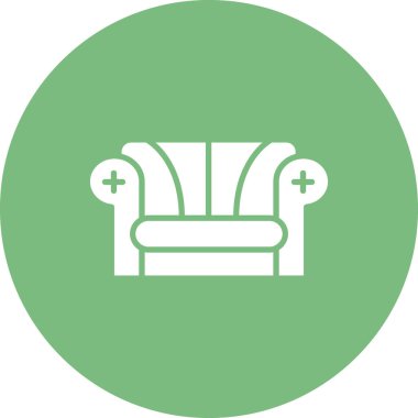 kanepe web simgesi, basit tasarım