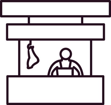 Kasap 'ın vektör çizimi 