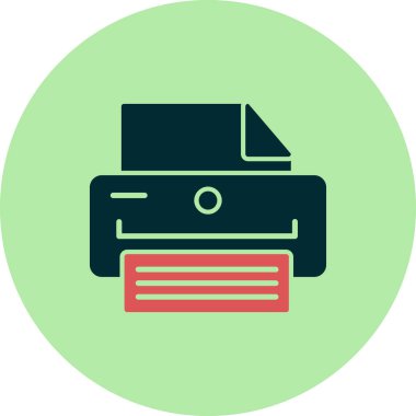 Yazıcı. Basit ağ simgesi