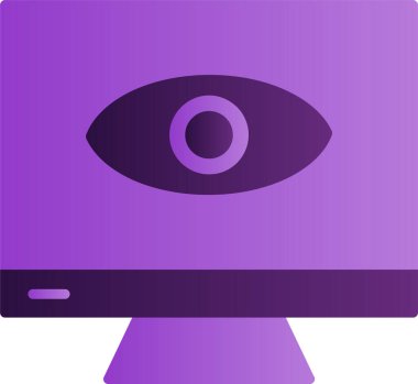 Görsel iletişim ikonu vektör illüstrasyonu