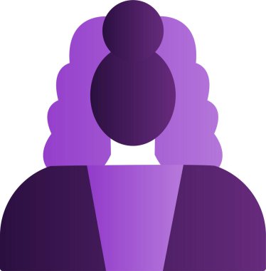 Yargıç. Web simgesi basit illüstrasyon