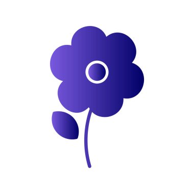 çiçek simgesi vektör illüstrasyonu