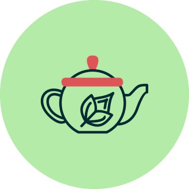 çaydanlık simgesi, basit tasarım