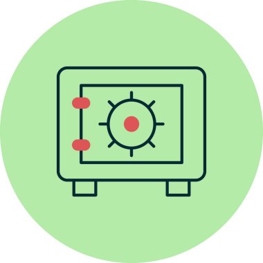 Güvenli kutucuk vektör illüstrasyonu