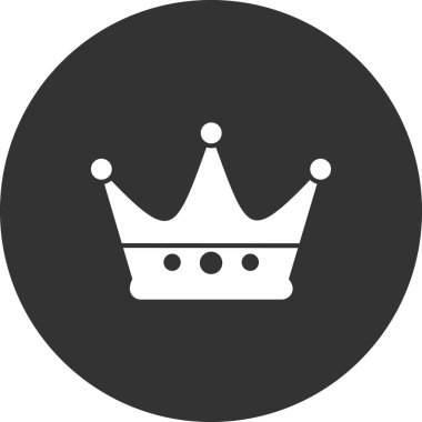 taç simgesi vektör illüstrasyonu