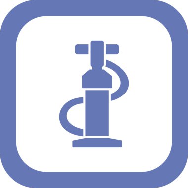 Hava pompası ikonu. özet çizimi 