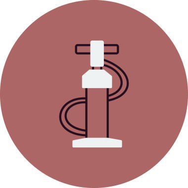 Hava pompası ikonu. özet çizimi 