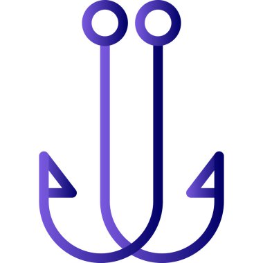 Kanca simgesinin vektör illüstrasyonu