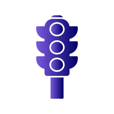 Trafik ışıkları düz kutsal kişilerin resmi, vektör, illüstrasyon