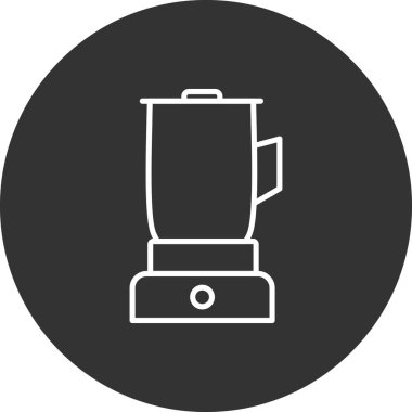 Karıştırıcı simgesi, vektör illüstrasyonu